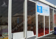 Portable 8X12M Outdoor Event Tent , Transparent Glass Wall Sport Event Tents
