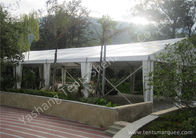 White Soft PVC Fabric Sunshade Outdoor Event Tent Rustless Aluminum Alloy Frame