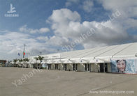 Transparent Glass Door outdoor canopy tent Applied in Airport , 25M Width