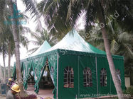 Green PVC Fabric Cover High Peak Tents with Anodized Aluminum Frame