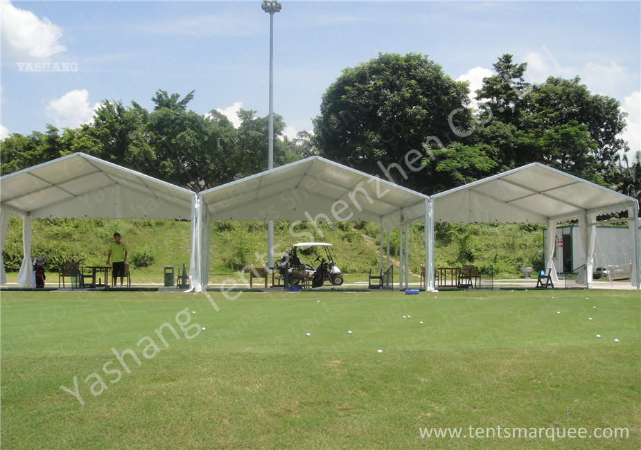 Outside High Performance Golf Sport White Fabric Aluminum Framed Event Tents