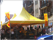 Yellow Top Cover Fabric High Peak Tents High Performance 80 KM / H Wind Load
